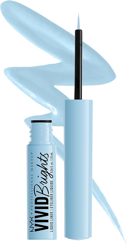NYX Professional Makeup Vivid Brights Liquid Liner Blue Thang 0.06 OZ – (3 Pack & 6 Pack)