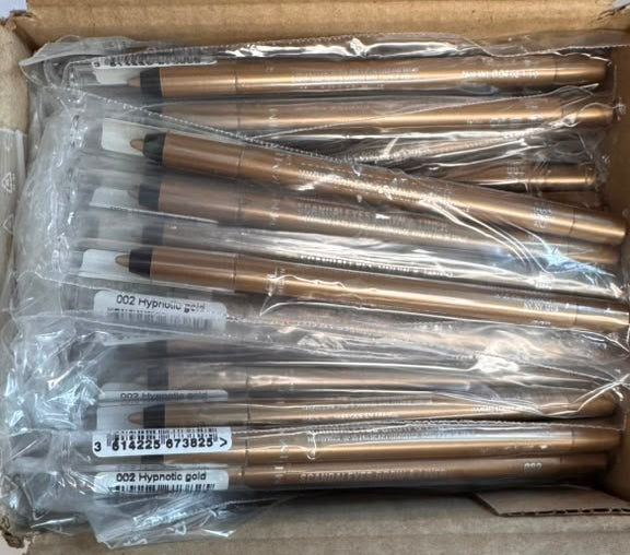 Rimmel ScandalEyes Waterproof Brow & Liner Kajal, Hypnotic Gold – (Pack of 12, 24, 36, or 72)