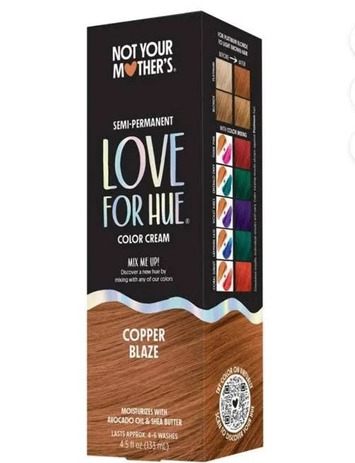 Not Your Mother's Love for Hue Semi-Permanent Hair Color - Copper Blaze, 4.5 Oz(12,24,36, & 72 Pk)