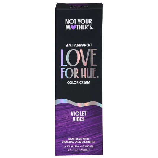 Not Your Mother's Love for Hue Semi-Permanent Hair Color - Violet Vibes, 4.5 Oz ( 12,24,36, & 72 Pk)