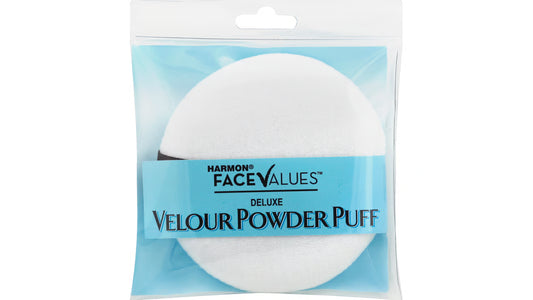 Harmon Face Values Deluxe Velour Powder Puff- (6 Pack)
