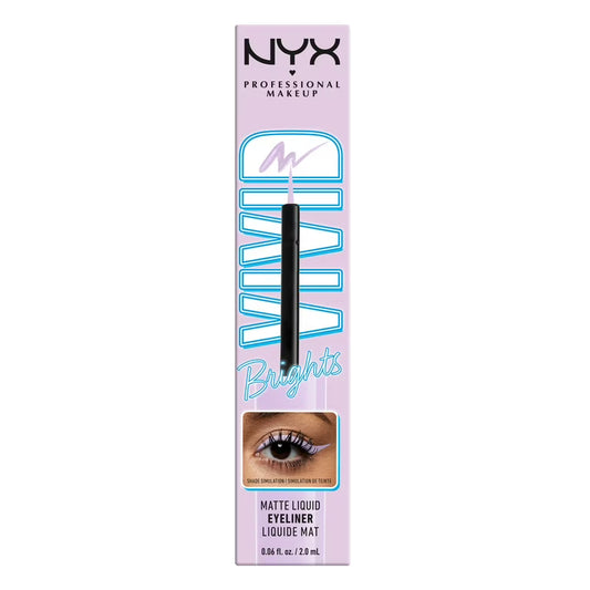 NYX Professional Makeup Vivid Brights Liquid Liner Lilac Pink 0.06 OZ – (3 Pack & 6 Pack)