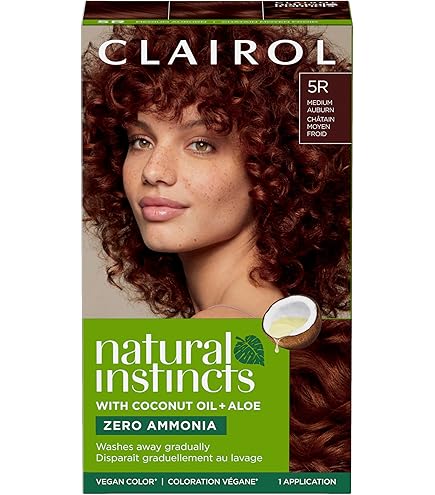 Clairol Natural Instincts Hair Color – 5R Medium Auburn (3,6, or 9 Pack)