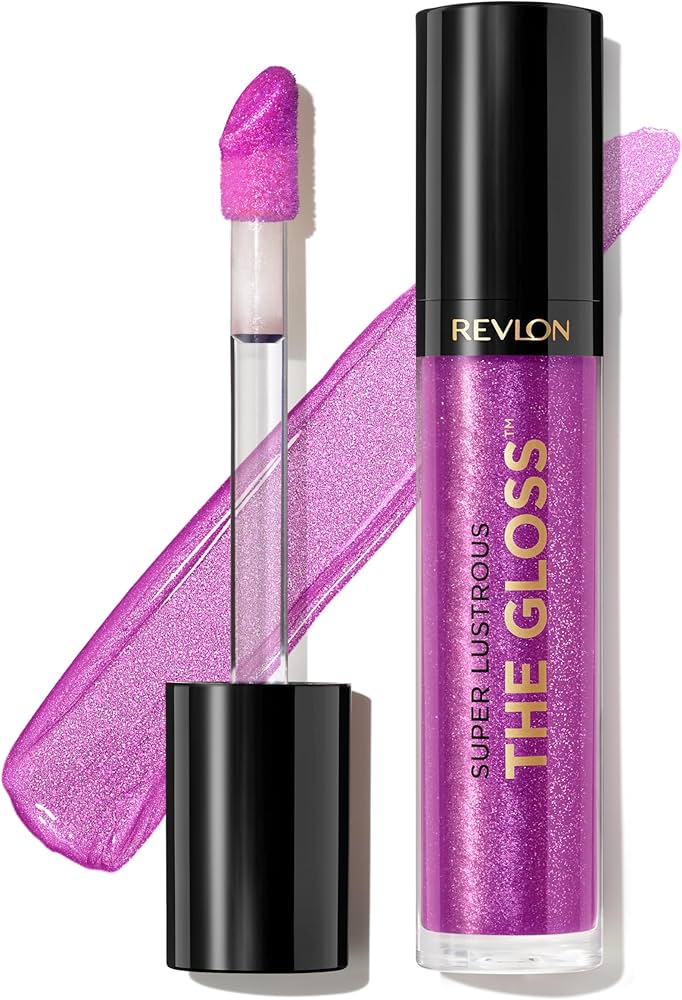 Revlon Super Lustrous Lip Gloss Sugar Violet 0.13 oz CS #06440 – (6 & 12 Pack)