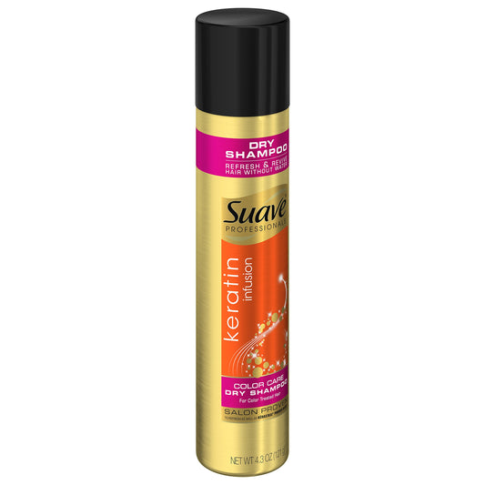 Suave Professionals Color Care Dry Shampoo Keratin Infusion 4.3 oz – (Pack of 3)