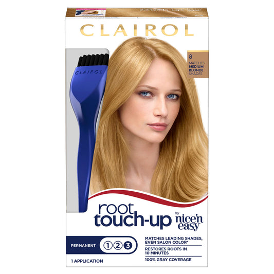 Clairol Nice’n Easy Root Touch-Up – 8 Medium Blonde (3,6, or 12 Pack)