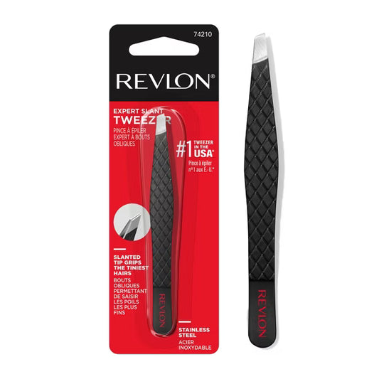 Revlon Implement Expert Slant Tip Tweezers CS #74210 – (3 Pack & 6 Pack)