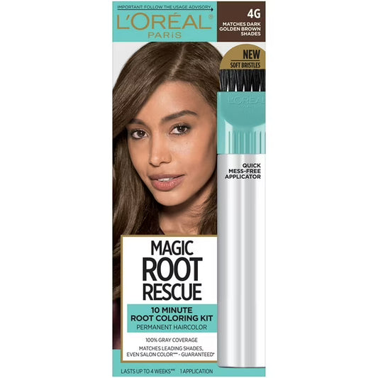 L'Oréal Paris Root Rescue 10 Min HC - Dark Golden Brown 4G (3,6, or 12 Pack)