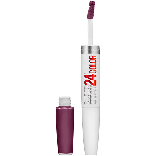 Maybelline SuperStay 24HR 2-Step Liquid Lipstick – Aubergine (PACK OF 2)