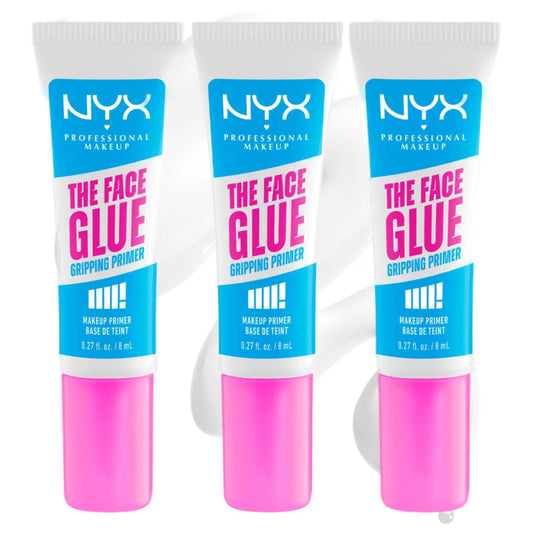 NYX Professional Makeup The Face Glue Primer Mini 0.27 OZ – (3 Pack & 6 Pack)