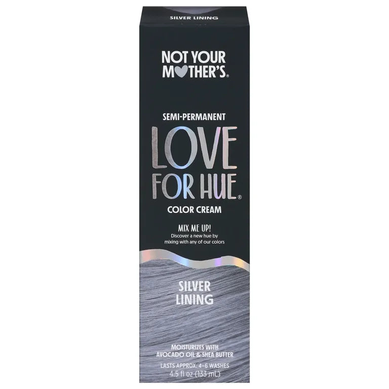 Not Your Mother's Love for Hue Semi-Permanent Hair Color - Silver Lining, 4.5 Oz (12,24,36, & 72 Pk)