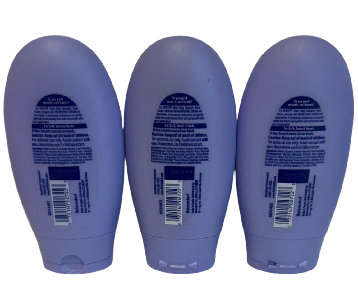 Nivea Hand Cream Shea Daily Moisture Shea Butter Enriched (3 Pack)