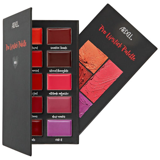 Ardell Pro Lipstick Palette Bold Colours 10 Shades – Kiss Me Deadly 0.29 oz (72 Pack)