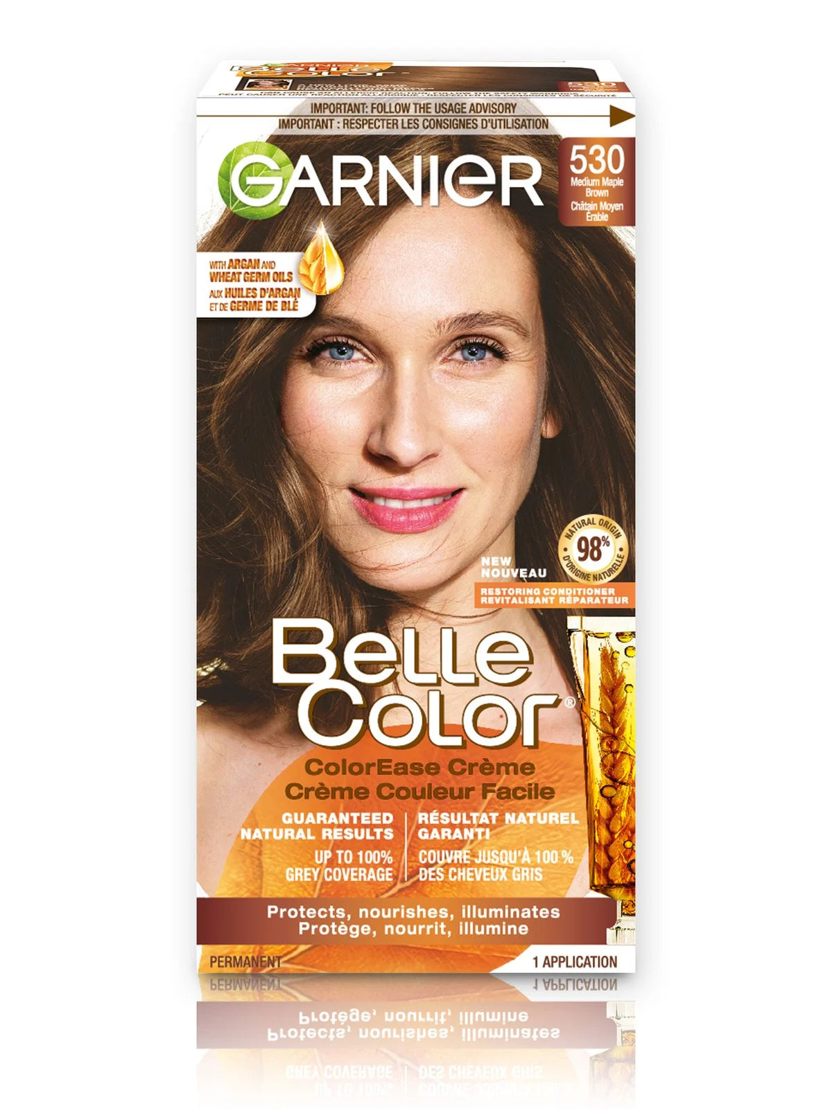 Garnier Belle Color Ease Hair Dye #530 Medium Maple Brown (3,6, or 12 Pack)