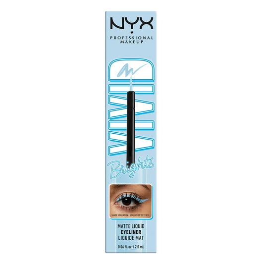 NYX Professional Makeup Vivid Brights Liquid Liner Blue Thang 0.06 OZ – (3 Pack & 6 Pack)