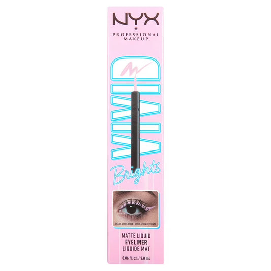 NYX Professional Makeup Vivid Brights Liquid Liner Sneaky Pink 0.06 OZ – (3 Pack & 6 Pack)