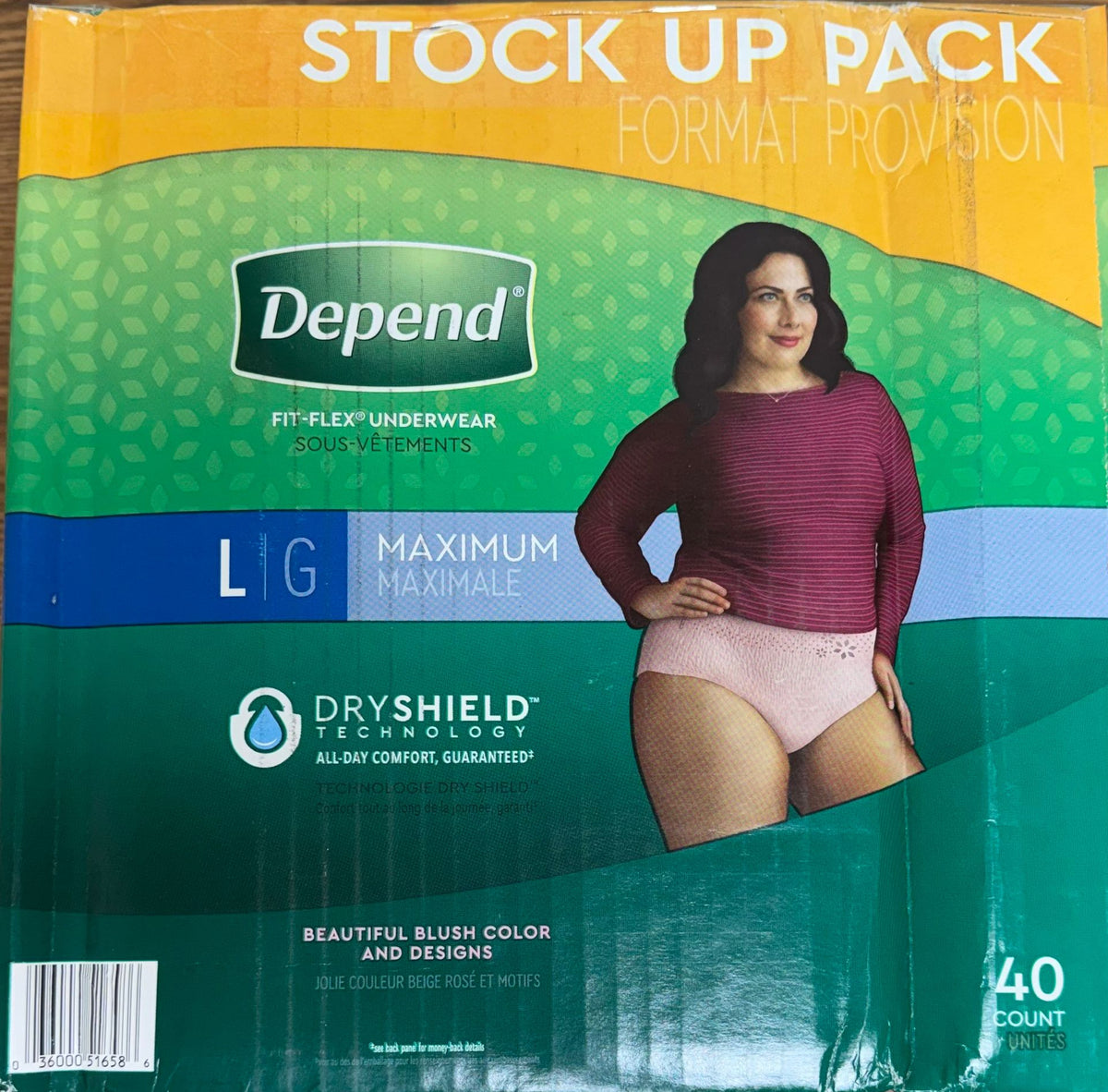 Using Depends Depend Fresh Protection Adult Incontinence & Postpartum Underwear For ...