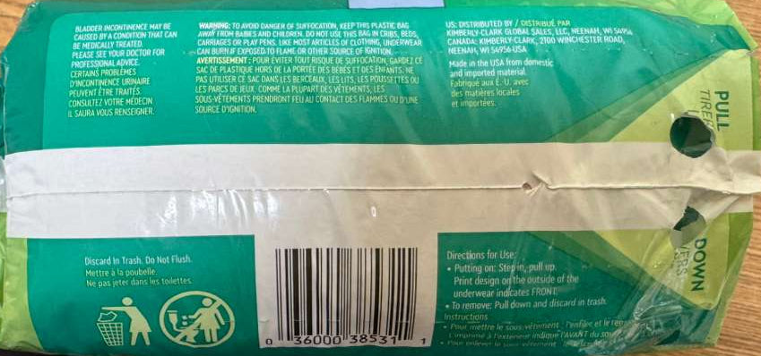 Depend Maximum Absorbency Underwear for Women – Large 17 Ct (Packaging is damaged!)
