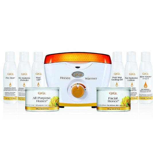 GIGI PRO 1 Hair Removal Waxing Kit – All-In-One 10 PC Kit