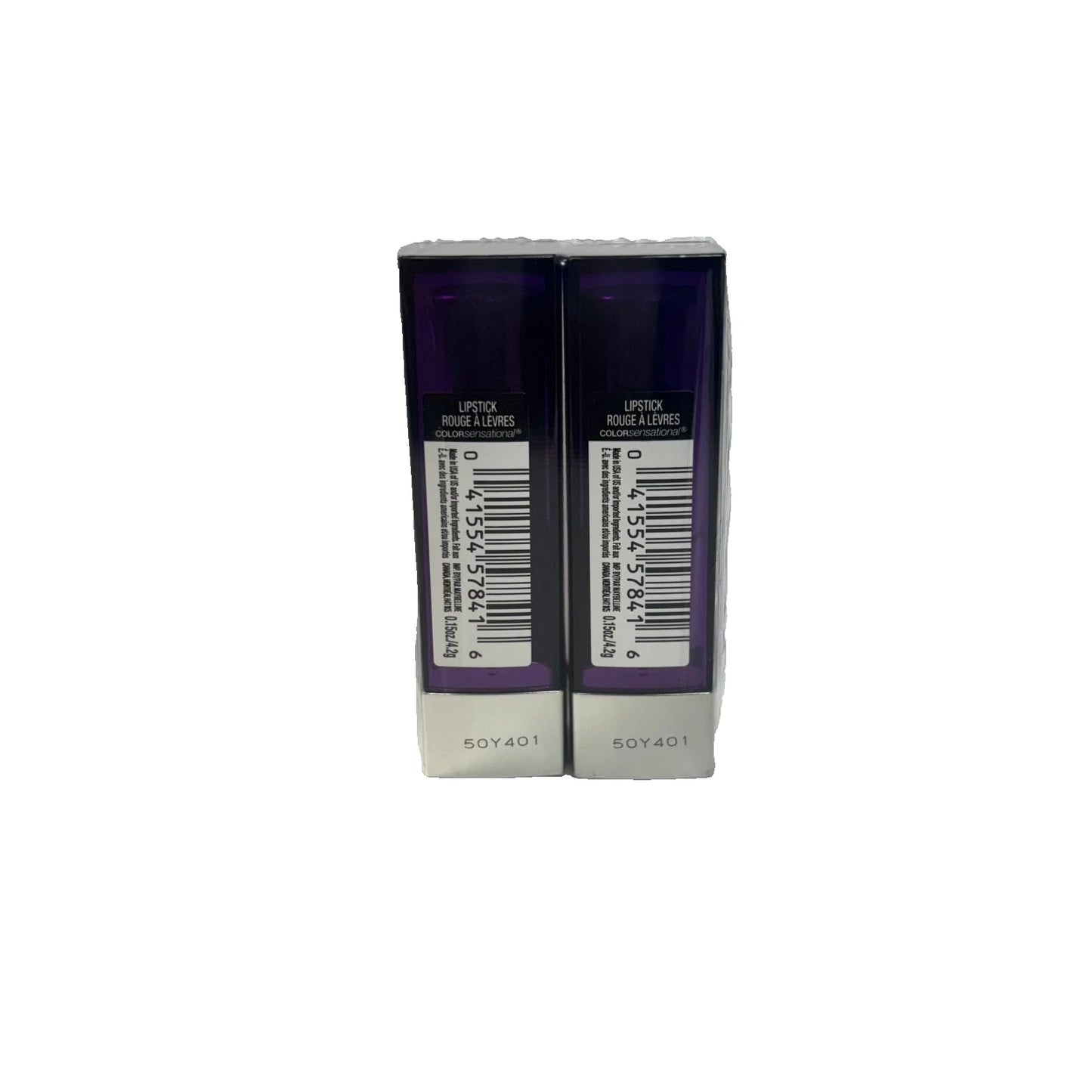 Lot of 2: Maybelline Color Sensational Lipstick 411 Plum Rule