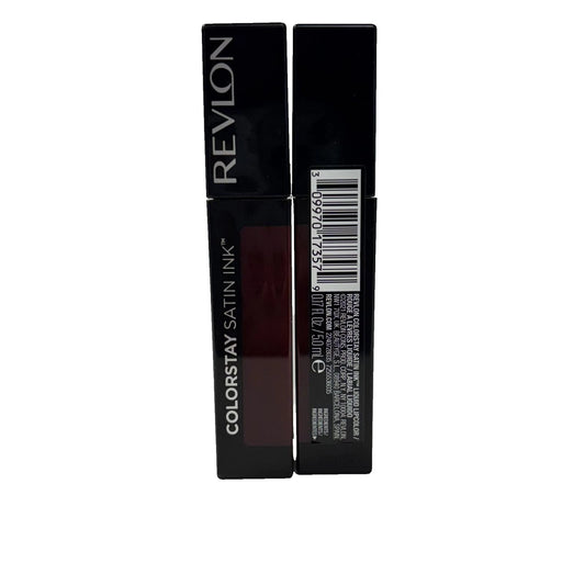 Lot of 2: Revlon ColorStay Satin Ink Liquid Lipstick #035 Reigning Red