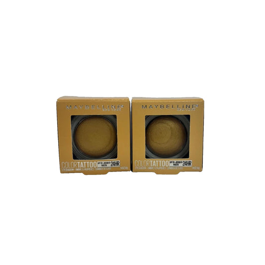 Lot of 2: Maybelline Color Tattoo Cream Eyeshadow 40 Golden Girl